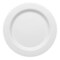 White Pearl String Round Disposable Plastic Dinner Plates - 10" (120 Plates)